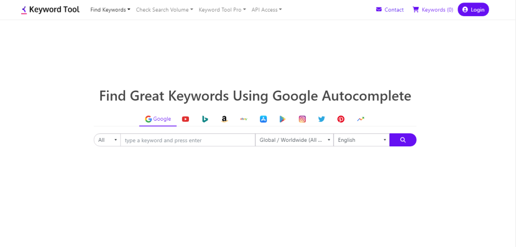 free keyword research tool