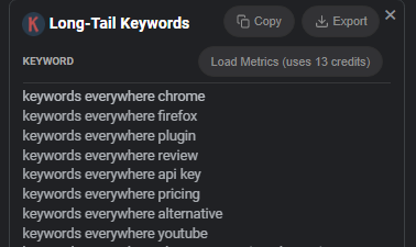 free keyword research tool