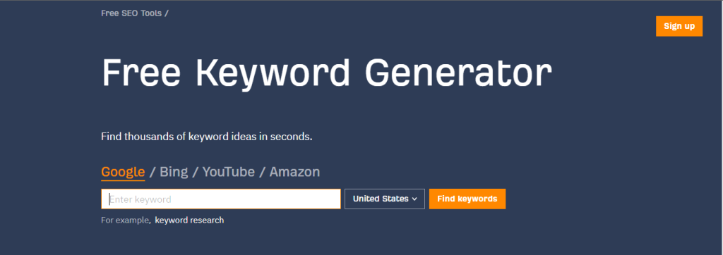 ahrefs free keywords generator