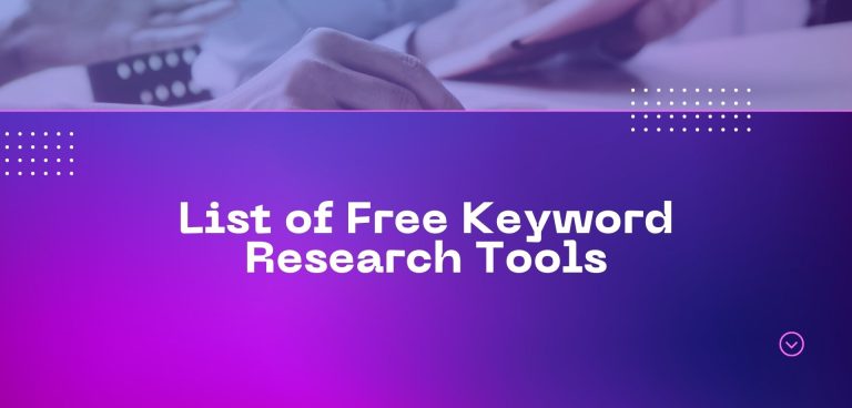 9 Best Free Keyword Research Tool
